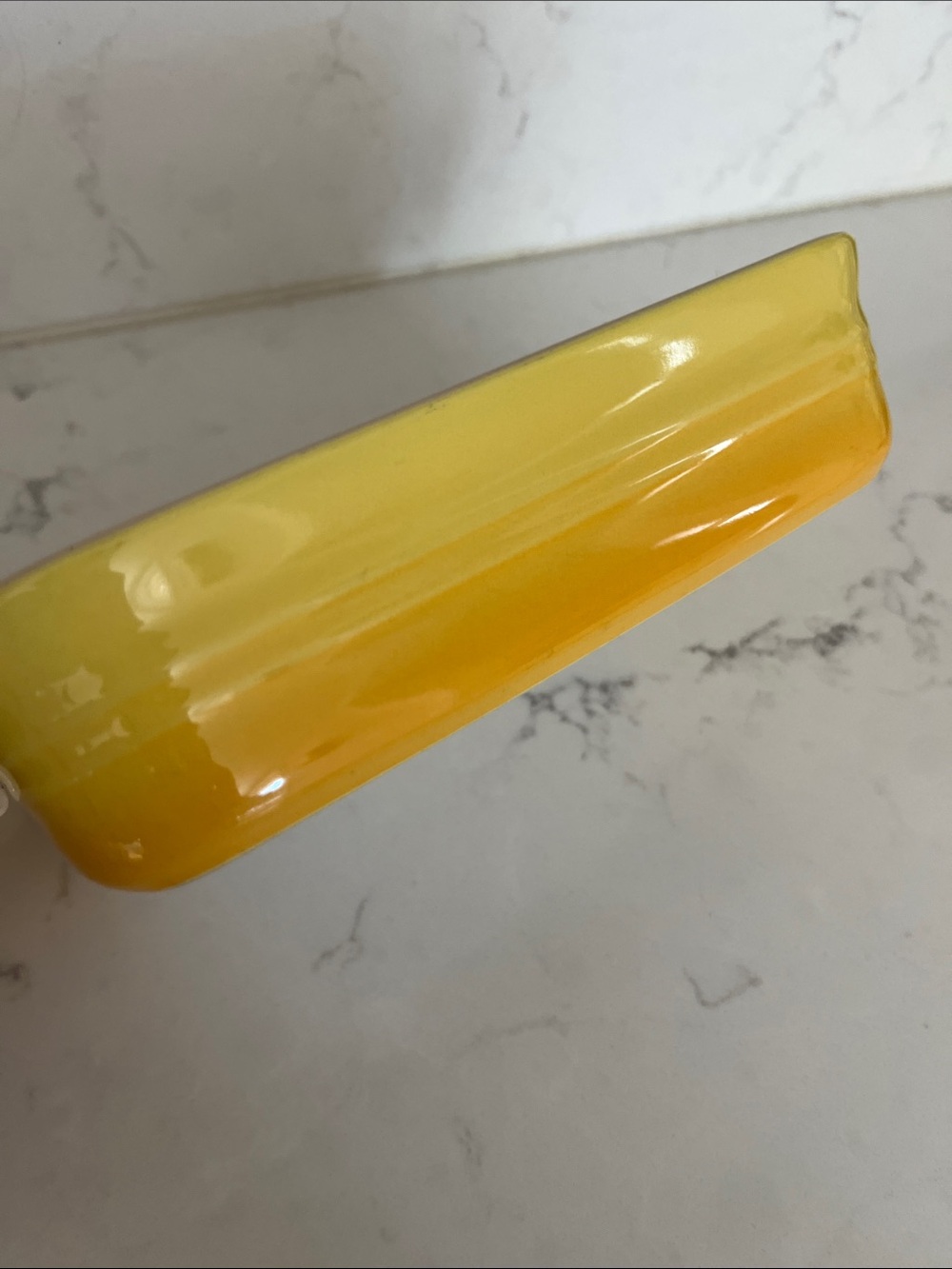 Le Creuset Yellow Ombré Stoneware  Rectangular - Picture 3 of 6